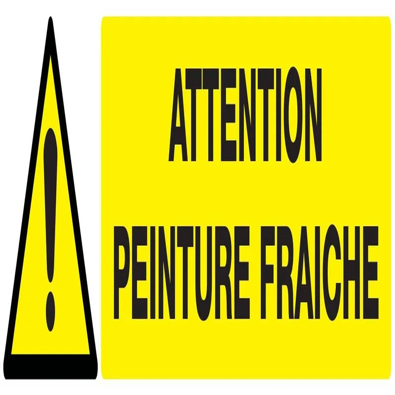 Panneau ATTENTION PEINTURE FRAICHE 330 Taliaplast 725334