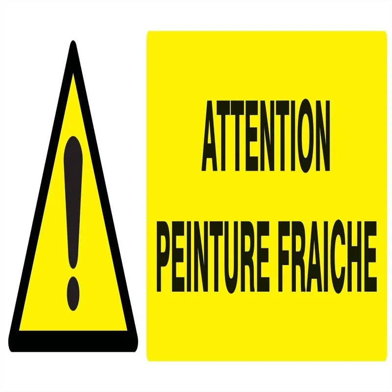 Panneau DANGER ATTENT.PEINTURE FRAICHE Taliaplast 726334