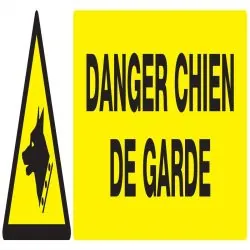 Panneau DANGER, CHIEN DE GARDE NORMASI Taliaplast 720330