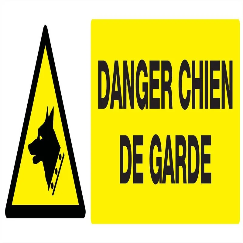 Panneau DANGER, CHIEN DE GARDE NORMASI Taliaplast 726330