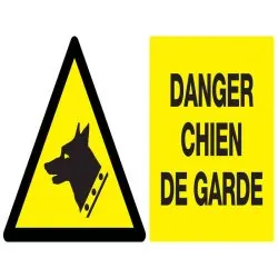 Panneau DANGER, CHIEN DE GARDE NORMASI Taliaplast 721330