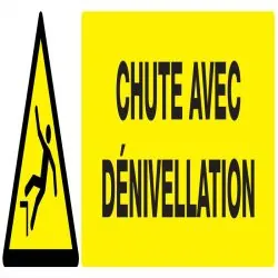 Panneau DANGER RISQUE DE CHUTE NORMASI Taliaplast 720327