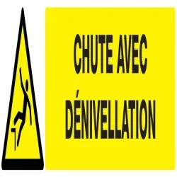 Panneau DANGER RISQUE DE CHUTE NORMASI Taliaplast 725327