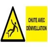 Panneau DANGER RISQUE DE CHUTE NORMASI Taliaplast 721327
