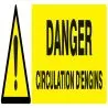 Panneau DANGER CIRCULATION D'ENGINS NO Taliaplast 720324