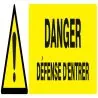 Panneau DANGER DEFENSE D'ENTRER NORMAS Taliaplast 720325