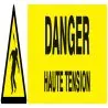 Panneau DANGER HAUTE TENSION 330X75 NO Taliaplast 725302