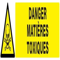 Panneau DANGER MATIERES TOXIQUES NORMA Taliaplast 725301
