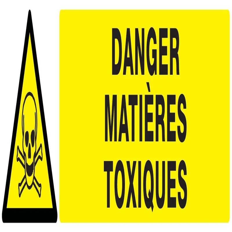 Panneau DANGER MATIERES TOXIQUES NORMA Taliaplast 725301