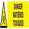 Panneau DANGER MATIERES TOXIQUES NORMA Taliaplast 725301