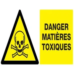 Panneau DANGER MATIERES TOXIQUES NORMA Taliaplast 721301