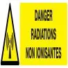 Panneau DANGER RADIAT. NON IONISANTES Taliaplast 720315