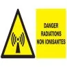 Panneau DANGER, RADIATIONS NON IONISAN Taliaplast 721315