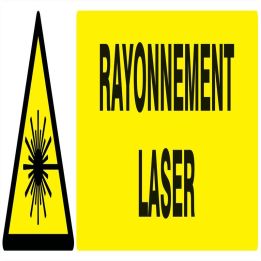 Panneau DANGER RAYONNEMENT LASER NORMA Taliaplast 720316