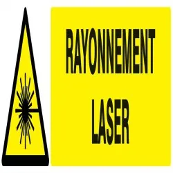 Panneau DANGER RAYONNEMENT LASER NORMA Taliaplast 720316
