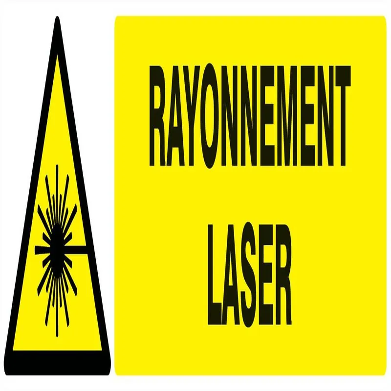 Panneau DANGER RAYONNEMENT LASER NORMA Taliaplast 720316