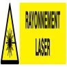 Panneau DANGER RAYONNEMENT LASER NORMA Taliaplast 720316