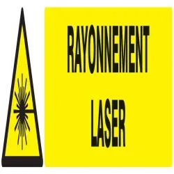 Panneau DANGER RAYONNEMENT LASER NORMA Taliaplast 725316