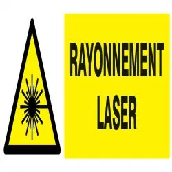 Panneau DANGER RAYONNEMENT LASER NORMA Taliaplast 726316