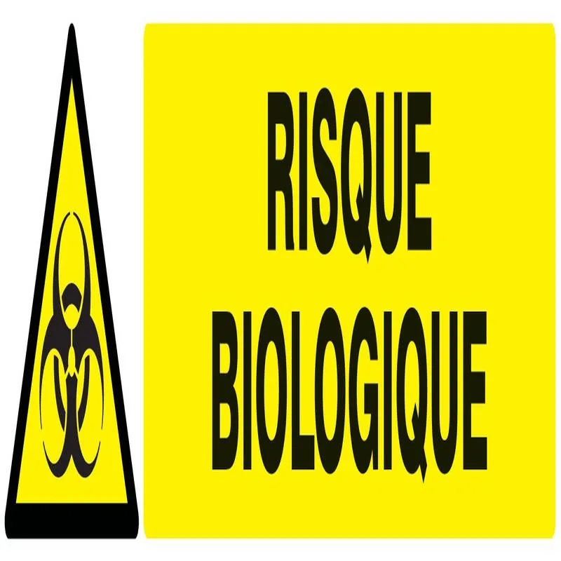 Panneau DANGER RISQUE BIOLOGIQUE NORMA Taliaplast 725317