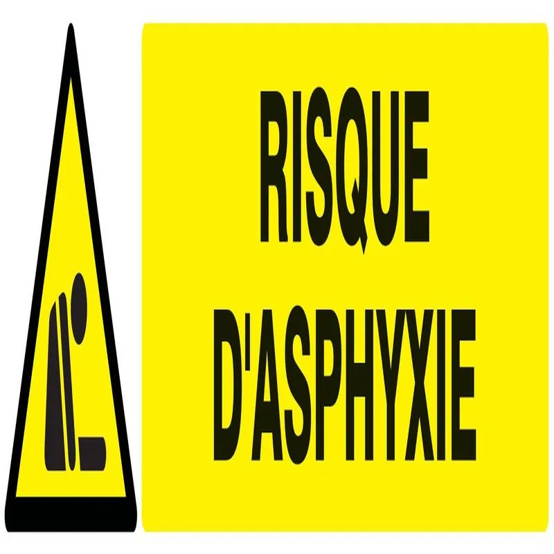 Panneau DANGER RISQUE D'ASPHYXIE NORMA Taliaplast 725329