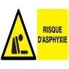 Panneau DANGER RISQUE D'ASPHYXIE 330x2 Taliaplast 721329