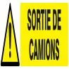 Panneau DANGER SORTIE DE CAMIONS 200x5 Taliaplast 720319