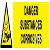 Panneau DANGER SUBSTANCES CORROSIVES N Taliaplast 725309
