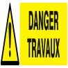 Panneau DANGER TRAVAUX 200x52 NORMASIG Taliaplast 720322