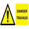 Panneau DANGER TRAVAUX 330X200 NORMASI Taliaplast 721322
