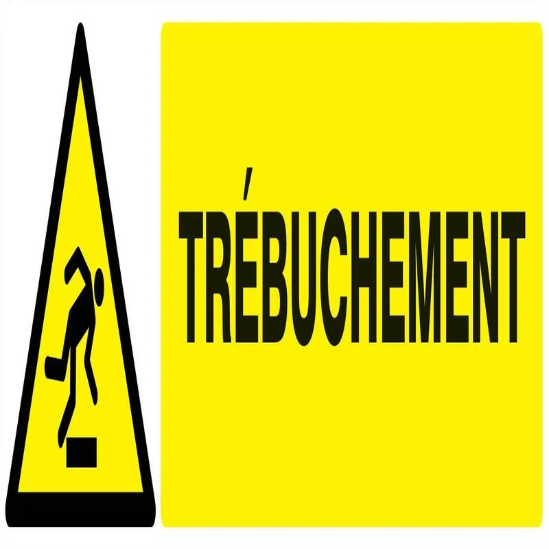 Panneau DANGER TREBUCHEMENT 200X52 NOR Taliaplast 720328