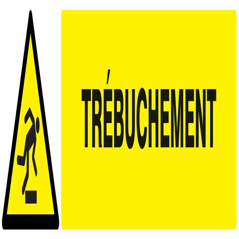 Panneau DANGER TREBUCHEMENT 330X75 NOR Taliaplast 725328