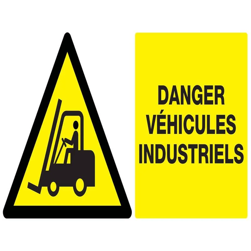 Panneau DANGER VEHICULES INDUSTRIELS N Taliaplast 721310