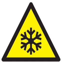 Panneau DANGER BASSES TEMPERATURES CON Taliaplast 729315