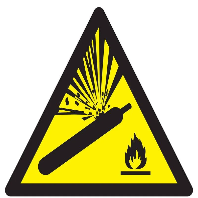 Panneau DANGER BOUTEILLE PRESSURISEE N Taliaplast 729368