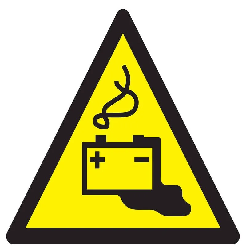 Panneau DANGER, CHARGE DE LA BATTERIE Taliaplast 729335
