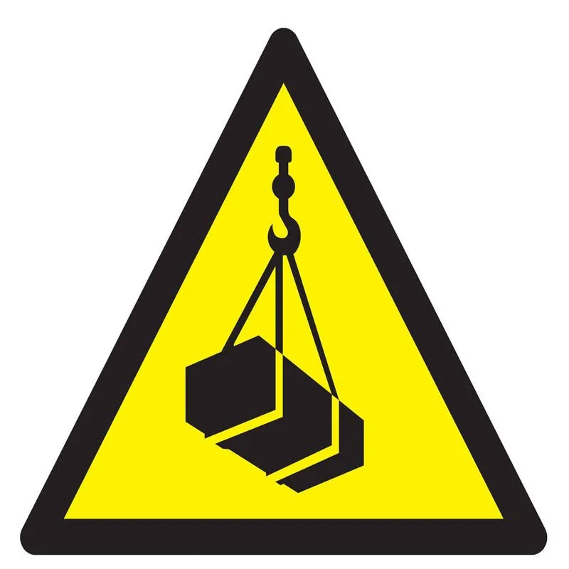 Panneau DANGER CHARGES SUSPENDUES NORM Taliaplast 729934