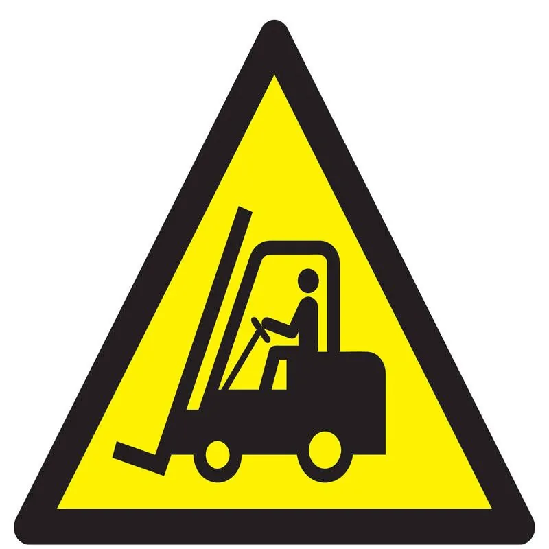 Panneau DANGER CHARIOT ELEV. A FOURCHE Taliaplast 729316