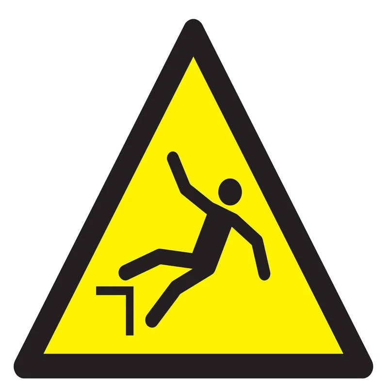Panneau DANGER CHUTE AVEC DENIVELLAT. Taliaplast 729942