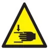 Panneau DANGER ECRASEMENT DES MAINS NO Taliaplast 729907