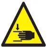 Panneau DANGER ECRASEMENT DES MAINS NO Taliaplast 729357