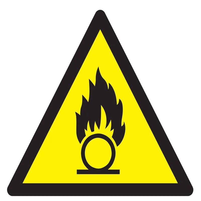 Panneau DANGER SUBSTANCES COMBURANTES Taliaplast 729930