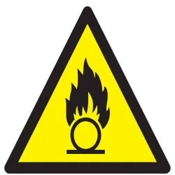 Panneau DANGER SUBSTANCES COMBURANTES Taliaplast 729319