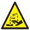 Panneau DANGER SUBSTANCES CORROSIVES N Taliaplast 729940