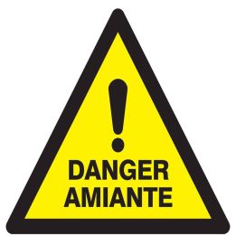 Panneau DANGER AMIANTE NORMASIGN ADHES Taliaplast 729309
