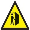 Panneau ATTENTøOUVERT. PORTE NORMASIGN Taliaplast 729346