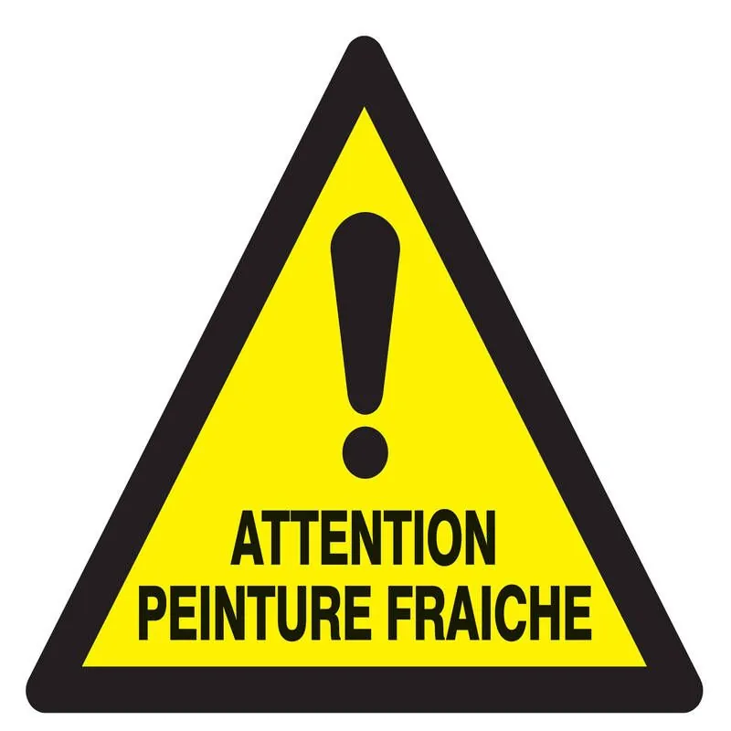 Panneau ATTENTION PEINTURE FRAICHE 100 Taliaplast 729936