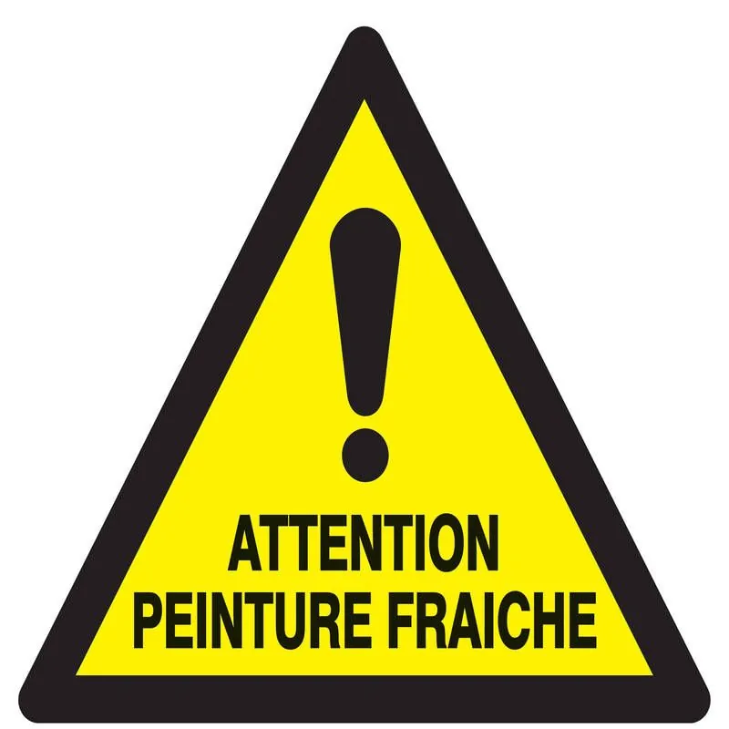 Panneau ATTENTION PEINTURE FRAICHE 300 Taliaplast 729306