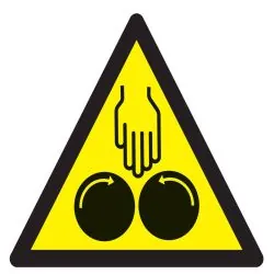 Panneau DANGER ECRASEM SOUS CYLINDRE N Taliaplast 729905