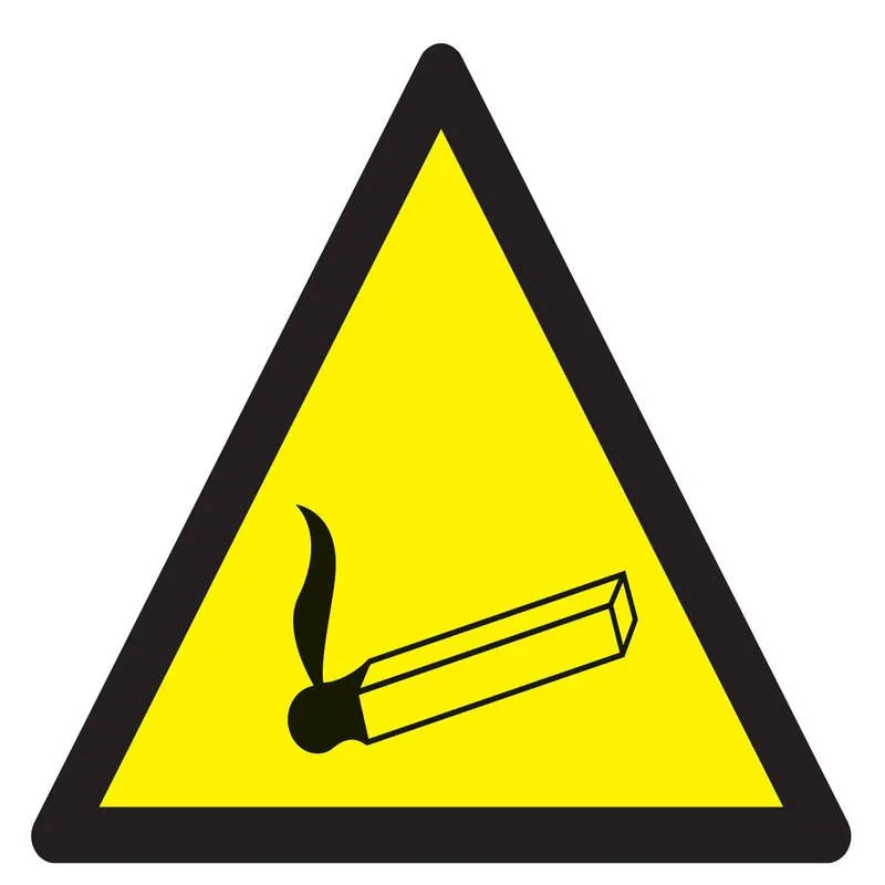 Panneau DANGER FLAMME NUE MAT.INFLAM. Taliaplast 729925